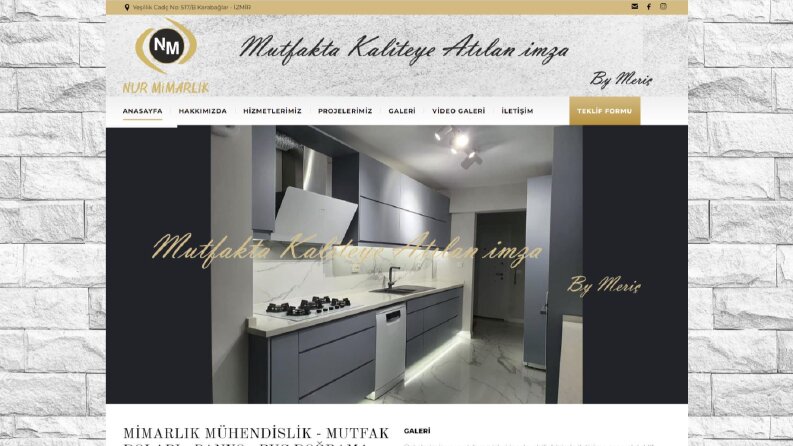 Nur Mimarlik Kurumsal Wordpress Site Tasarımı