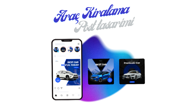 Araç Kiralama için yapılan Post Tasarımı