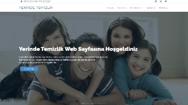 Yerinde Koltuk ve Halı Yıkama Hizmeti Veren Firma İçin Tanıtım Sitesi