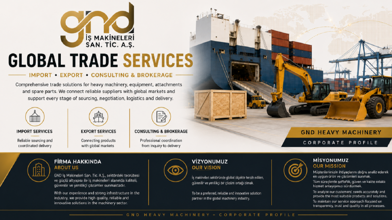 GND İş Makineleri – Kurumsal Ürün Kataloğu