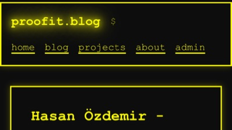 Kişisel Bloğum