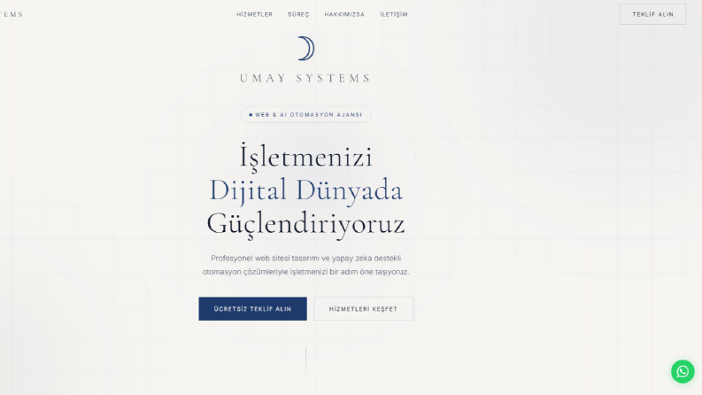Umay Systems – Kurumsal Web Sitesi