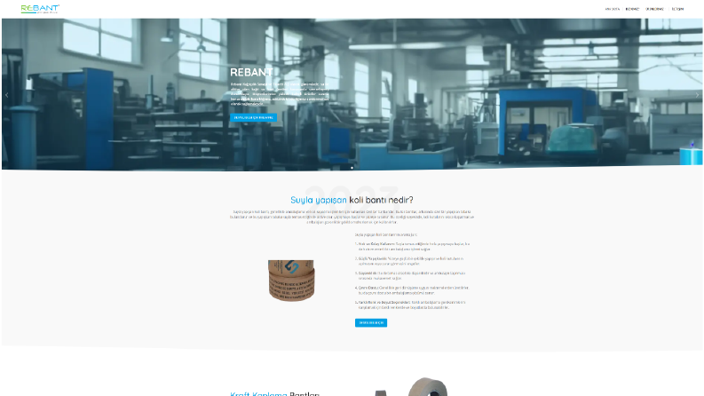 Rebant - Endüstriyel Çözümler Ve Kurumsal Web Yazılımı