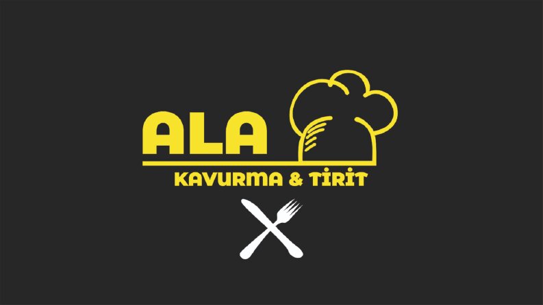 Ala kavurma & tirit firması için logo çalışması