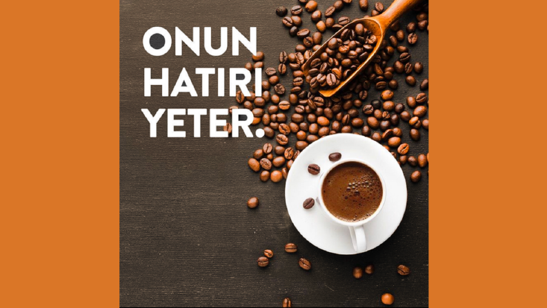 Büyük bir kahve markası için yapılan slogan ve banner işi