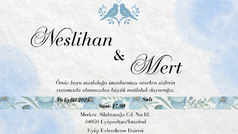 Düğün&Nikah&Nişan Davetiyeleri 