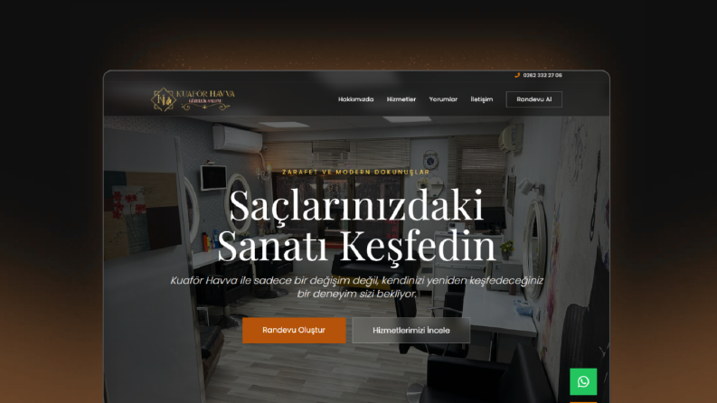 Kuaför Havva – Güzellik Salonu & Marka Web Sitesi