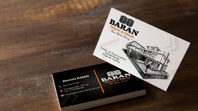 Baran İnşaat Kartvizit ve Logo Çalışması