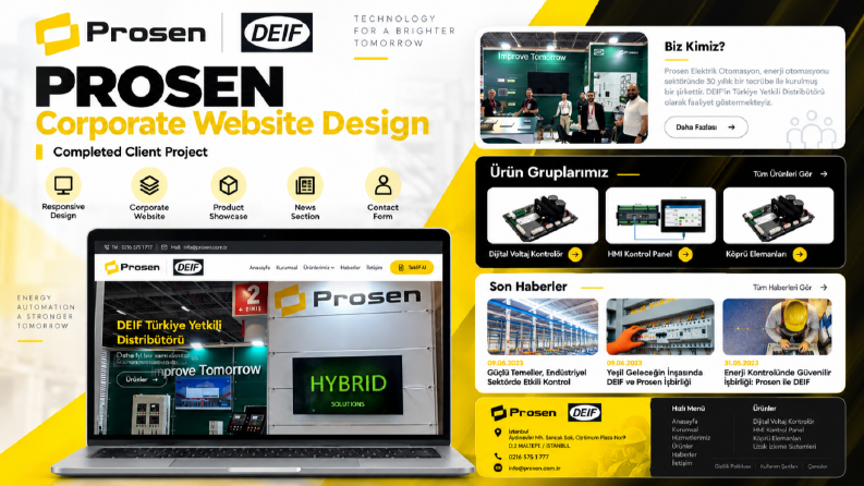 Prosen | Kurumsal Web Sitesi Tasarımı ve Geliştirme