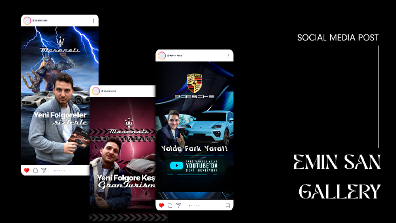 Design of an Emin San Gallery Social Media Post