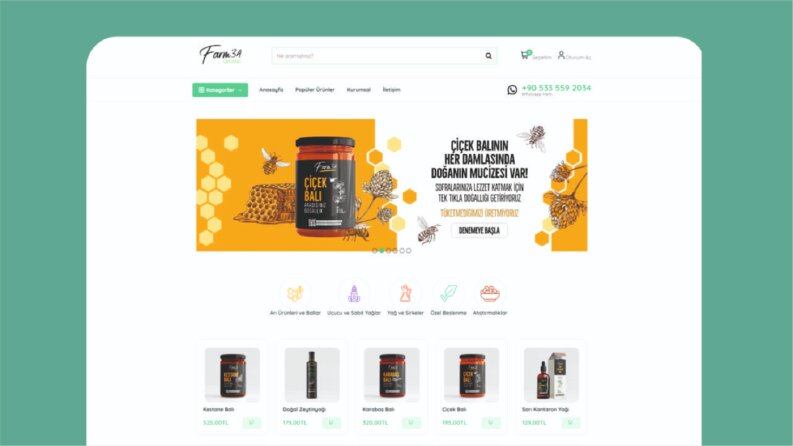 Farm34.com - E-Ticaret Sistemi
