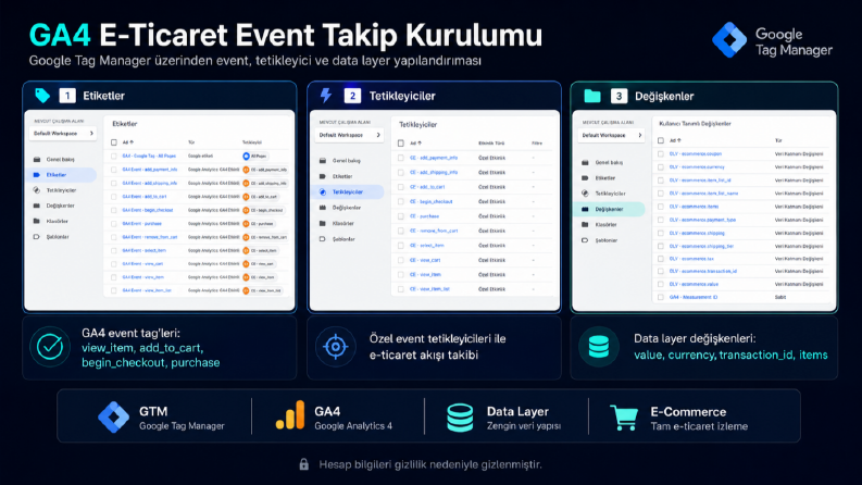 GA4 E-Ticaret Event Takip Kurulumu