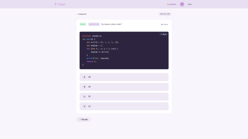 C Programlama Dili Öğretici Website
