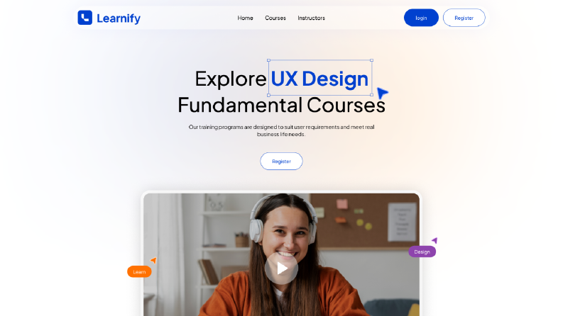 Learnify - Website UI Design