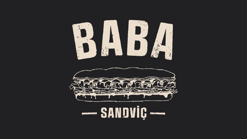 BABA SANDVİÇ - Sandviç Dükkanı Logo Tasarımı