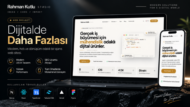 Rahman Kutlu — Premium Dijital Ajans Web Sitesi