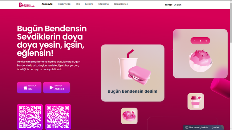 Mobil Uygulama Tanıtım Sitesi