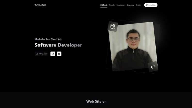 Gerçekleştirdiğim Web Siteler