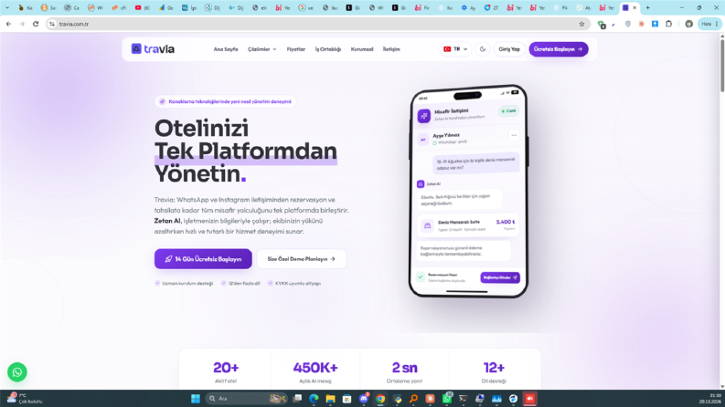 Travia – Otel Rezervasyon & Misafir Yönetim SaaS'ı