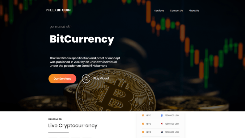 Crypto Currency Website