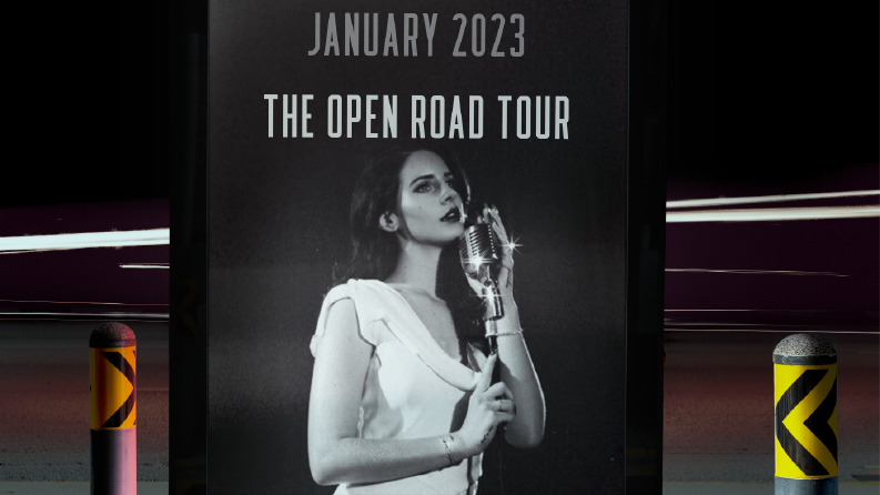 Lana Del Rey - Mock Up Konser Afişi Tasarımı 
