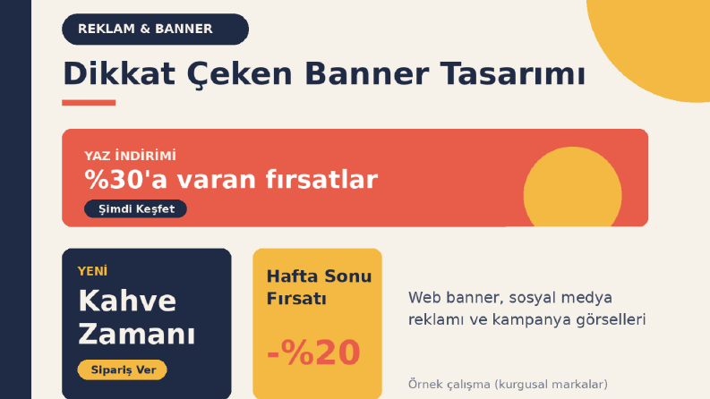 Web Sitesi, Sosyal Medya ve Reklam Banner Tasarımı