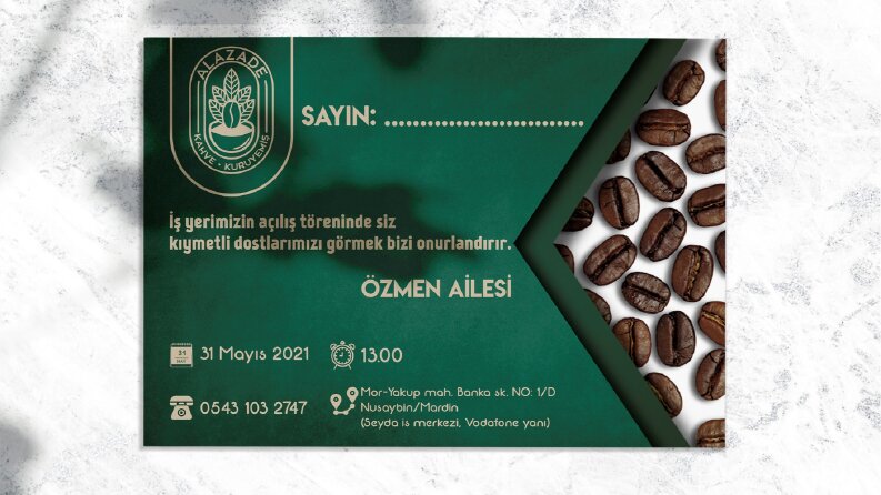 Alazade Davetiye Tasarımı