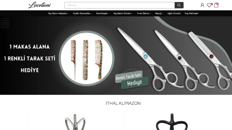 Lucetani - E-Ticaret Geliştirme