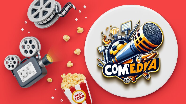 KOMEDİ VE SPOR PROGRAMI İÇİN TASARLAMIŞ OLDUĞUM LOGO