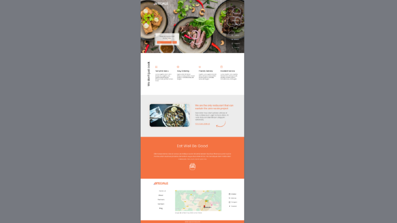 Restoran kurumsal web sitesi