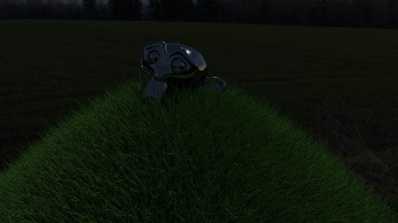 Blender çimen deneme
