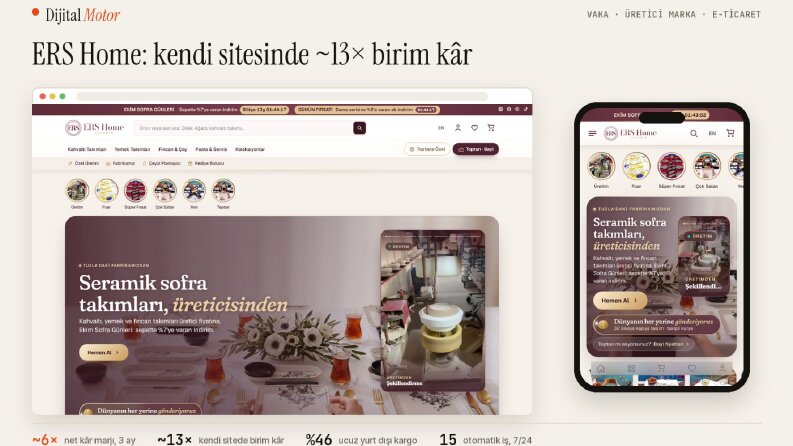 ERS Home - Seramik Üreticisine Kendi E-ticaret Sitesi