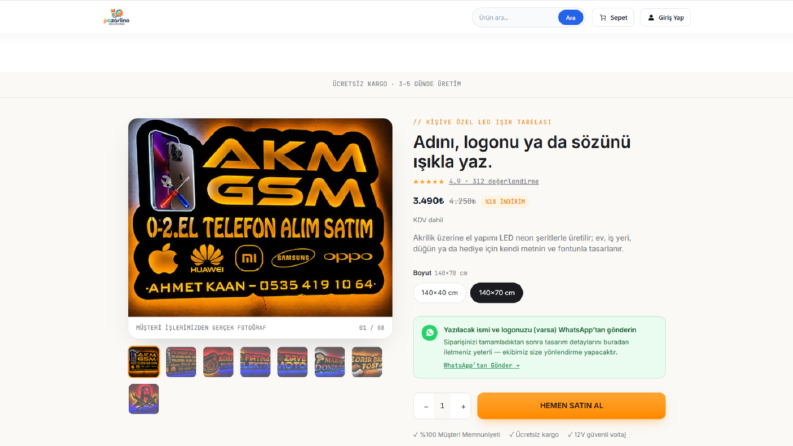 Pazarlino.com Eticaret mağazası