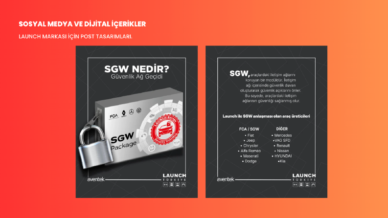 Sosyal medya grafik çalışmaları