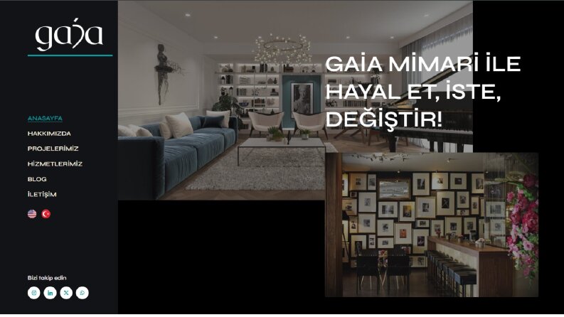Gaia Mimarlık Web Sitesi