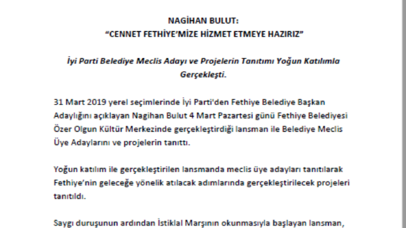 İş örneğim