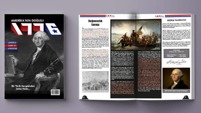 Amerika'nın tarihini anlatan 1776 isimli dergim 
