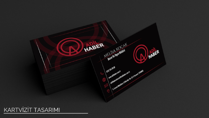 Adil Haber Kartvizit Tasarımı