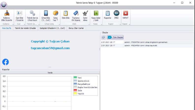 Teknik Servis Takip Programı