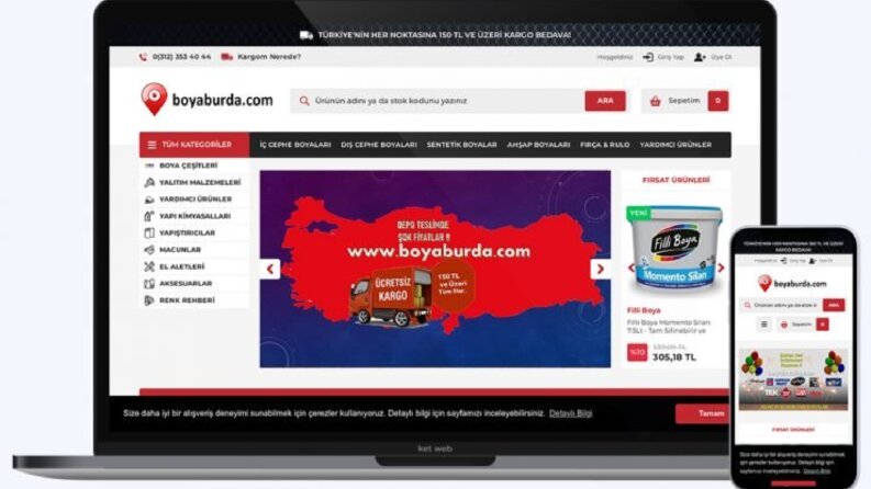 Boya Burda - Profesyonel e-ticaret sitesi