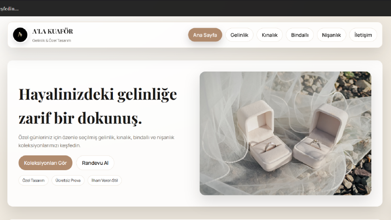 İŞLETME WEB SİTESİ TASARIMI