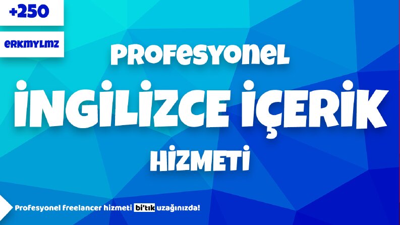 İngilizce İçerik Hizmeti