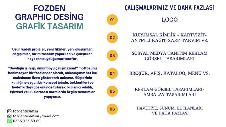 Uzun vadeli projeler, yeni fikirler, yeni oluşumlar.