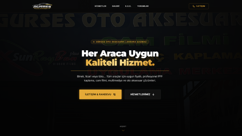 Gürses Oto Aksesuar - Şirket Tanıtım Scripti