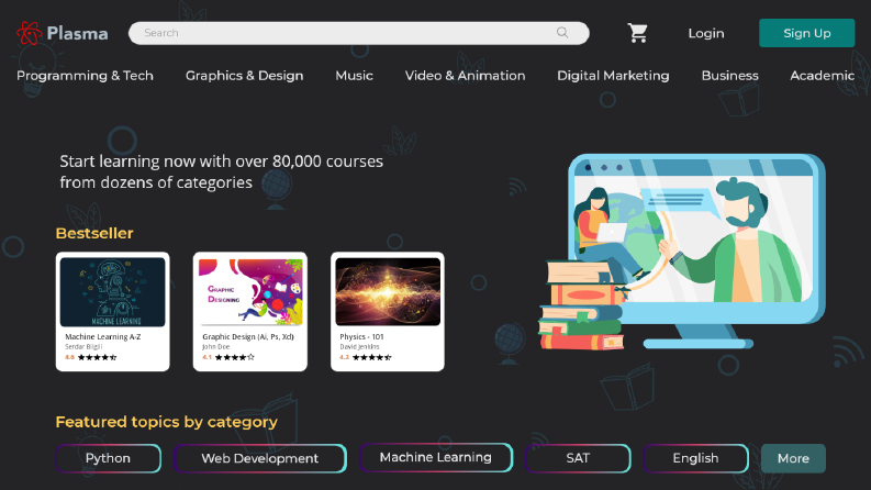 Online Eğitim Sitesi UI
