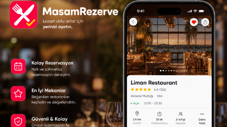 Masam Rezerve - Restoran randevu uygulaması