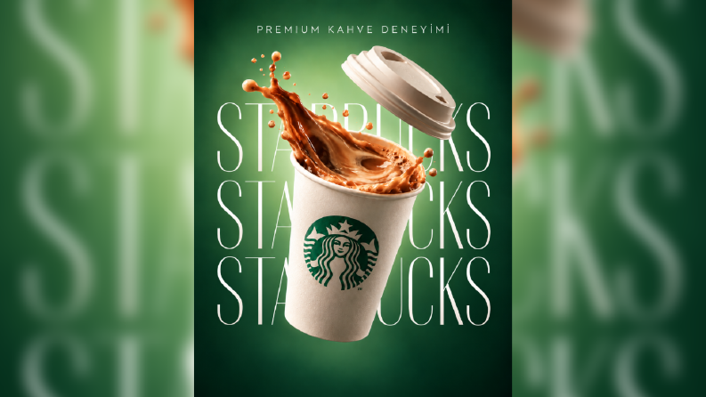 starbucks temalı sosyal medya tasarımı