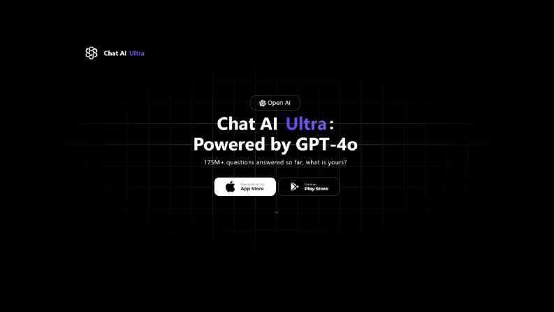 Chat AI Ultra App Landing