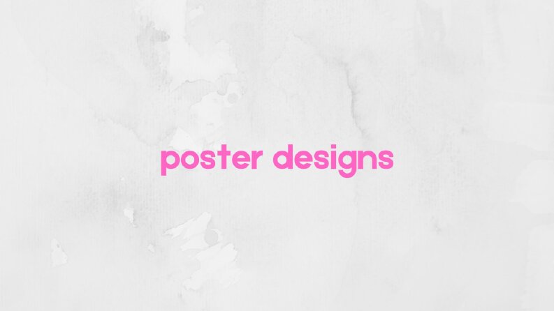 poster tasarımları