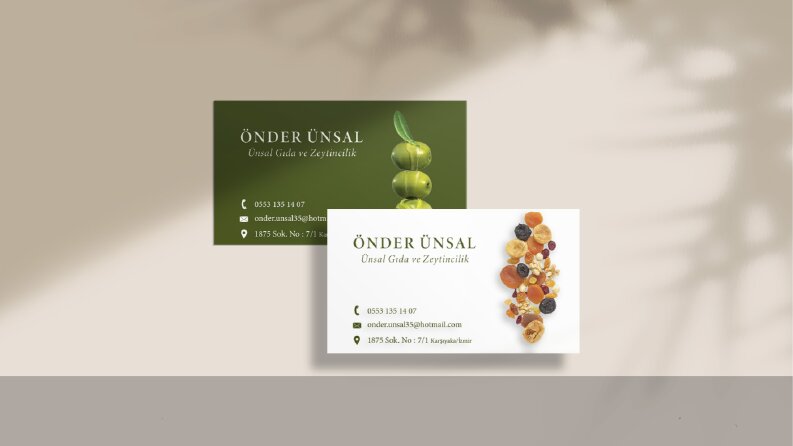 Ünsal Gıda - Kartvizit Tasarımı